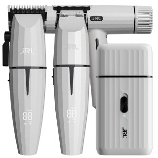 JRL White Ghost Combo Kit 3 - Onyx Clipper&Trimmer&Shaver&2020H Haartrockner&Kämme